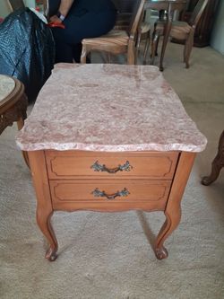 I have antique marble corner table