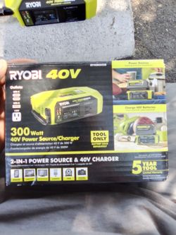 Ryobi 40V 300W Power Source Charger/Inverter