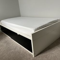 IKEA Twin Storage Bed w Mattress 