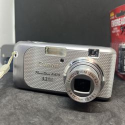 Canon PowerShot A410 3.2MP 3.2x Zoom Digital Camera - Silver