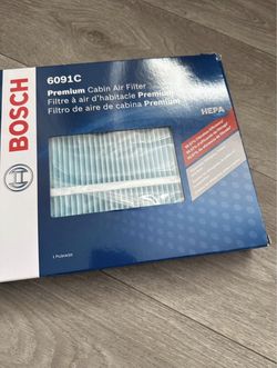 BOSCH 6091C HEPA Cabin Air Filter Cadillac XT4, XT5; Chevrolet Camaro, Cruze, Impala, Malibu