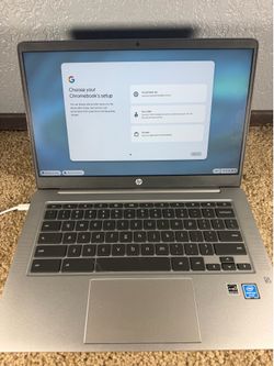 HP Chromebook 14a-na0051cl 14” Intel Pentium Silver Laptop Wi-Fi Reset Ready
