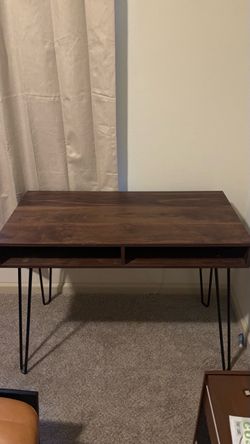 Wood and Iron Desk