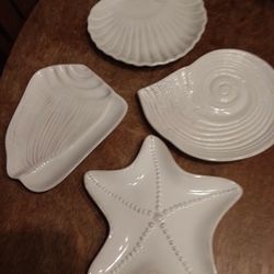 Seashell Appetizer Or Small Serving Plates