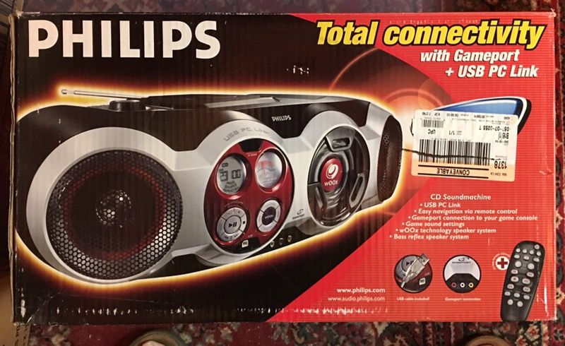 Philips AZ2555 Stereo Boombox: Brand New