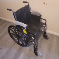 Drive Silver Sport II Wheelchair With Leg Rests. 19 Inches Wide . Still Has Some Of The Wrapping On It