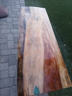 Single slab solid wood table - trades welcome
