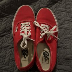 Authentic Red Vans 