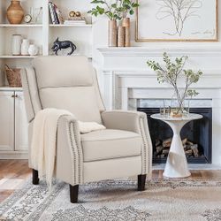 Evridiki 43.7" H x 28.7" W Manual Top Grain Genuine Leather Recliner