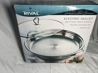 Rival Stainless Steel 16” Electric Skillet