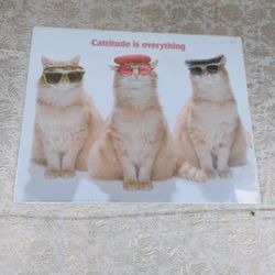 Catitude is Everything. cat art