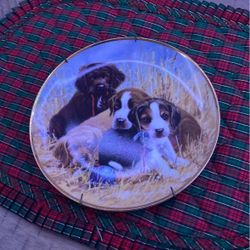 Puppy Pause Limited Edition Plates 