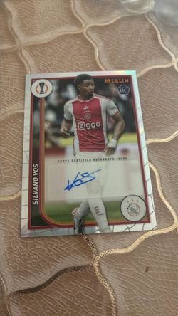Silvano Vos Topps Merlin RC Certified Autograph Card