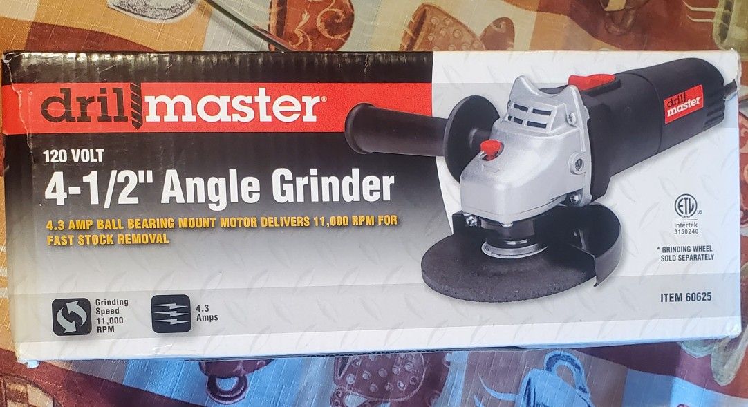 Drill Master 69645 4 1/2" Angle Grinder