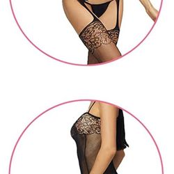 New Fishnet Bodysuit In Black