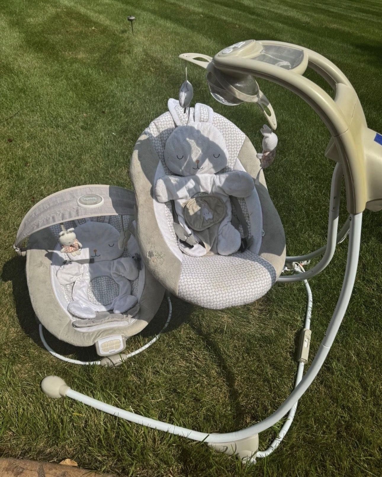 Baby swing and bouncer