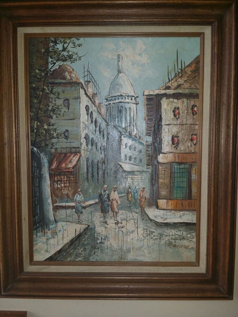 Original oil painting. Artist: P. Gillette, year 1988