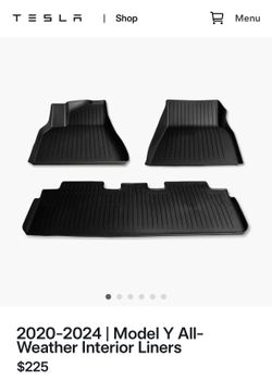 Tesla Model Y All Weather Floor Mats (Brand New)
