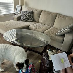 Small Sectional And Two Tables 