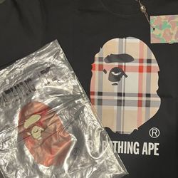 bape x burberry tee