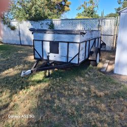 14 foot steel framed medium duty utility trailer