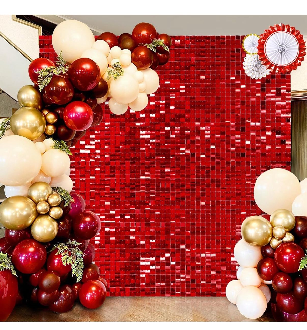 Red Shimmer Backdrop