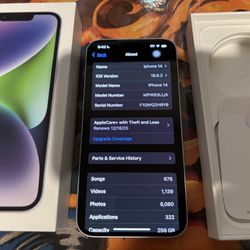 iPhone 14 256 G Purple 