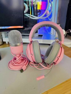Razer Krazen Quartz Headset + Razer Seiren Microphone