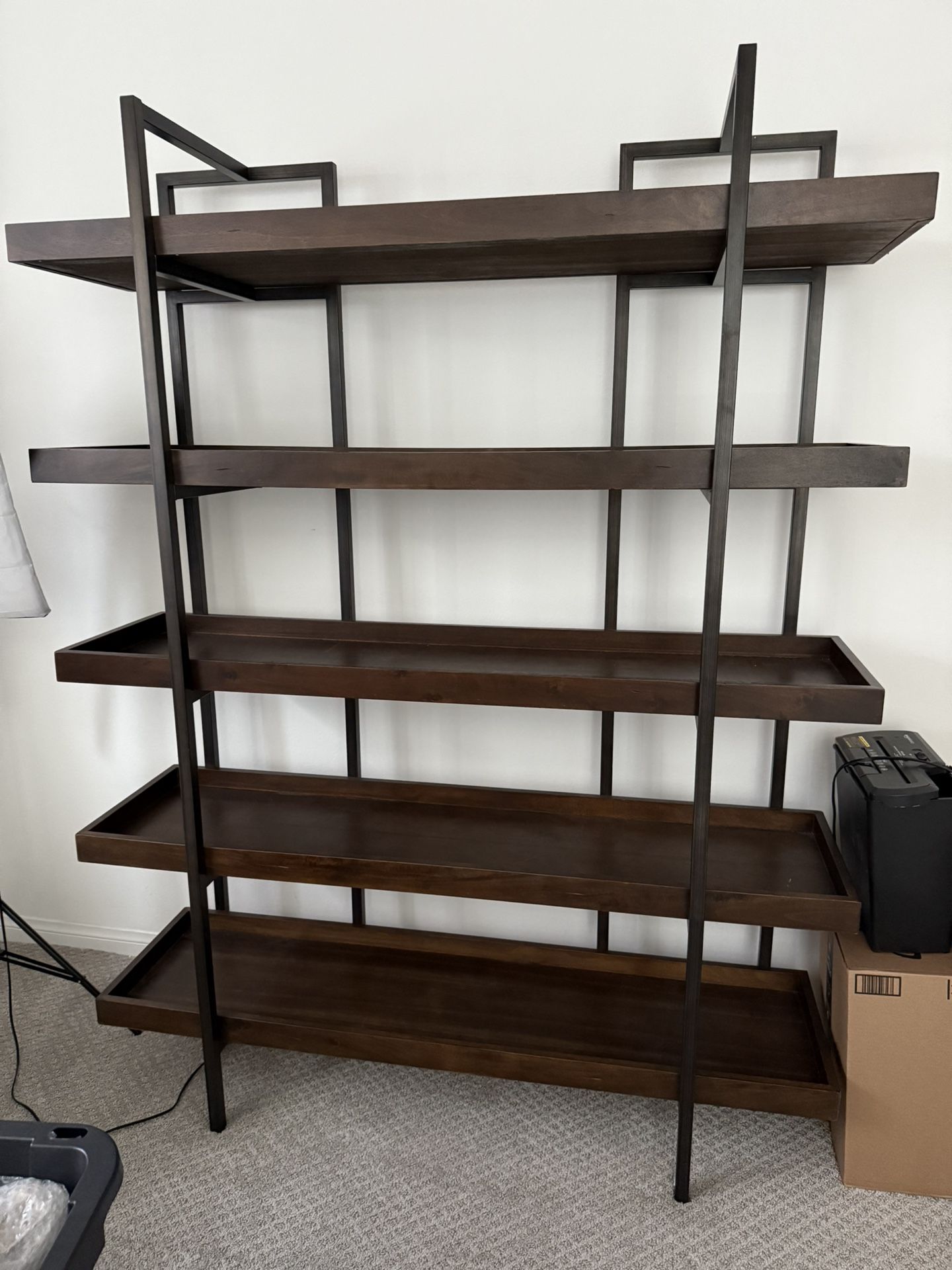 Desk, Chair And Shelves 