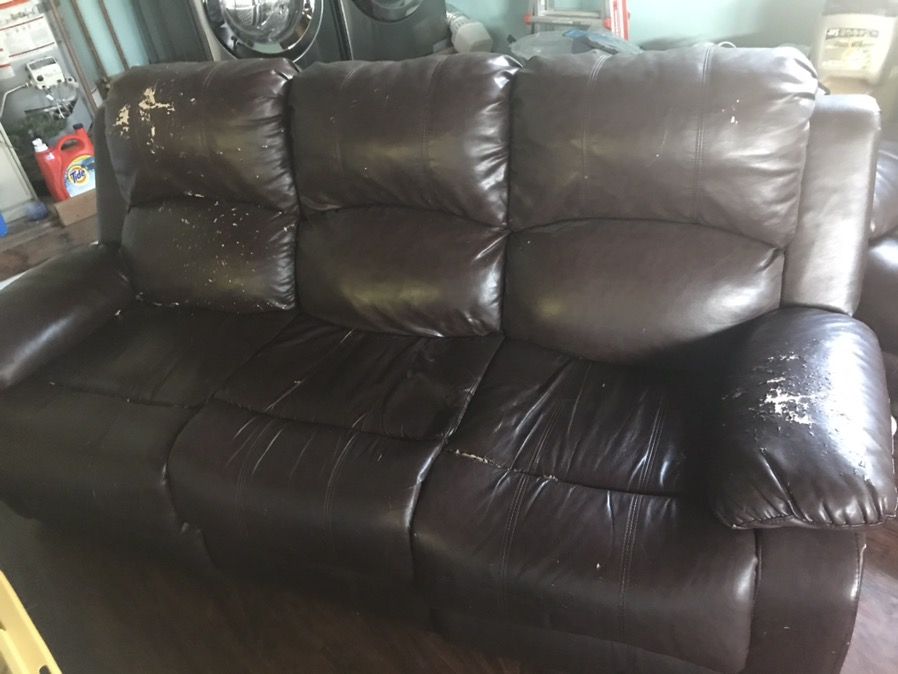 Free used recliner brown color