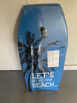 Lightweight Body Board for Beach, Surf Board with EPS Core, XPE Deck, HDPE Slick Bottom, Wrist Leash, Bodyboard for Kids Adults Surfing