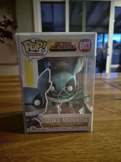 Signed izuku midoriya funko pop