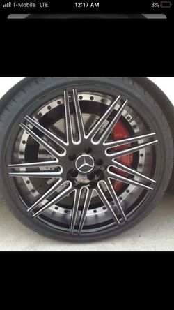 22 inch Mercedes Benz S550 wheels and tires