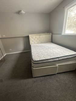 Led Light Full Size Bed