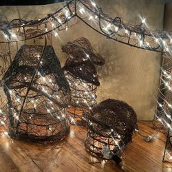 Lighted Outdoor Nativity Set