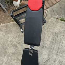 Weight Rack And Weight Bench 