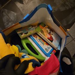 Free toys and school supplies.