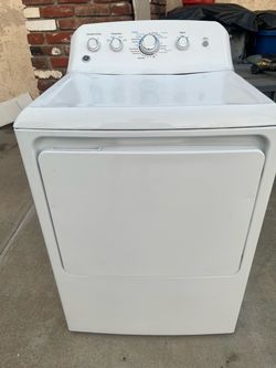 GE White Front-Load Dryer