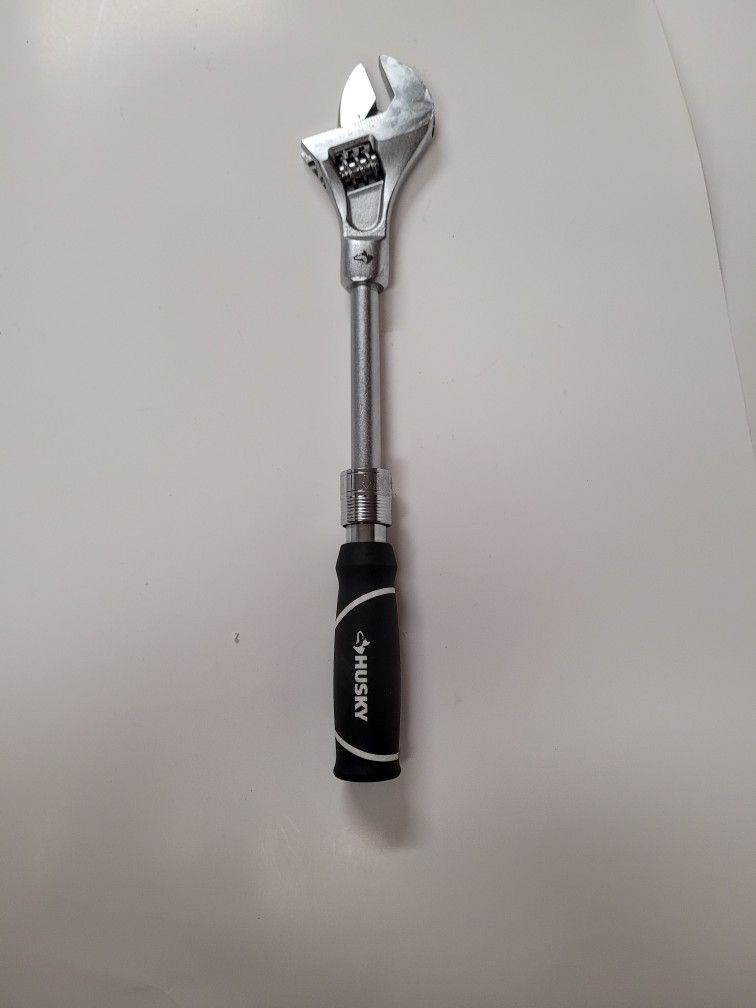 Husky 12 in. to 16 in. Extendable Adjustable Wrench