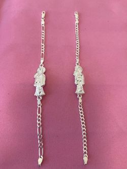 Esclava de Plata.925 ( nueva ) De la Santa Muerte