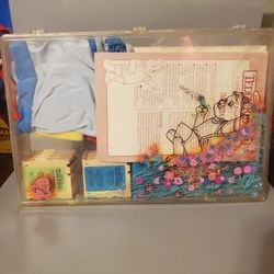 Vintage Teddy Ruxpin Book / Tape / Clothes Lot