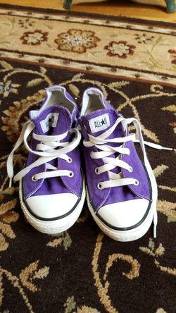 Purple Converse All Star size 2