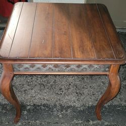 Beautifully Crafted Real Wood End Table