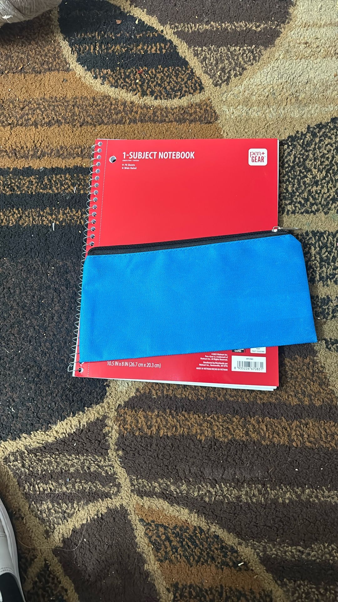 1-subject Notebook Red &  Holder Pen  Blue