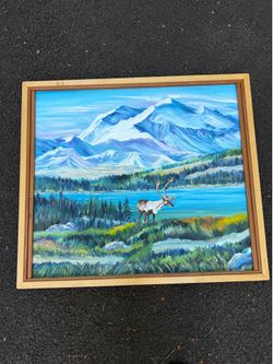 Original painting of Mount Rainier from Oregon artist