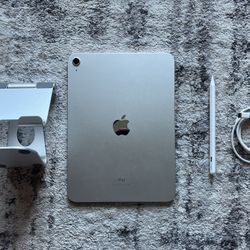 iPad 10th Gen 64GB WiFi Gray + Apple Pencil (Not Original) + Stand – Excellent Condition