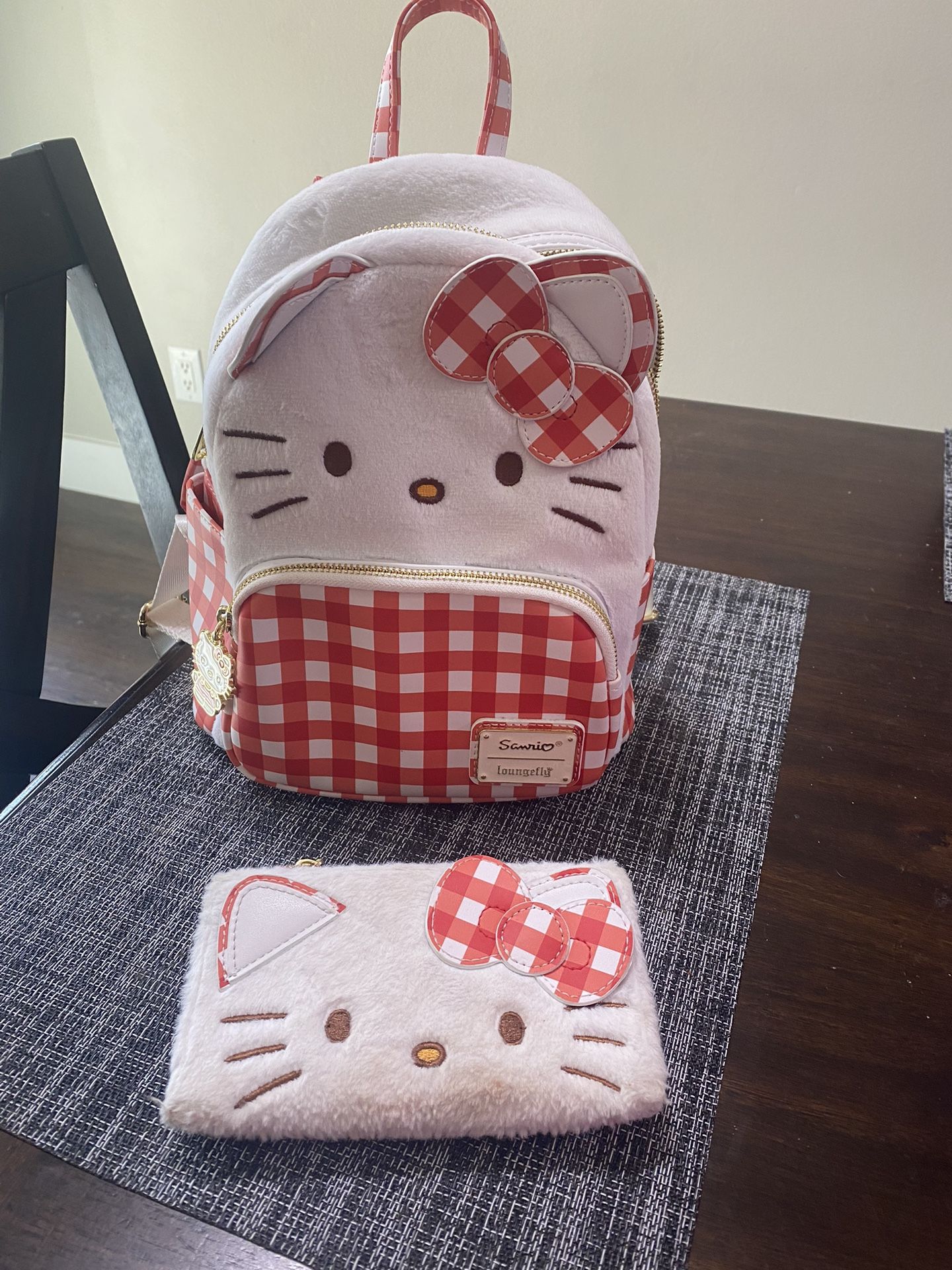 Hello Kitty Loungefly Small Backpack With Wallet