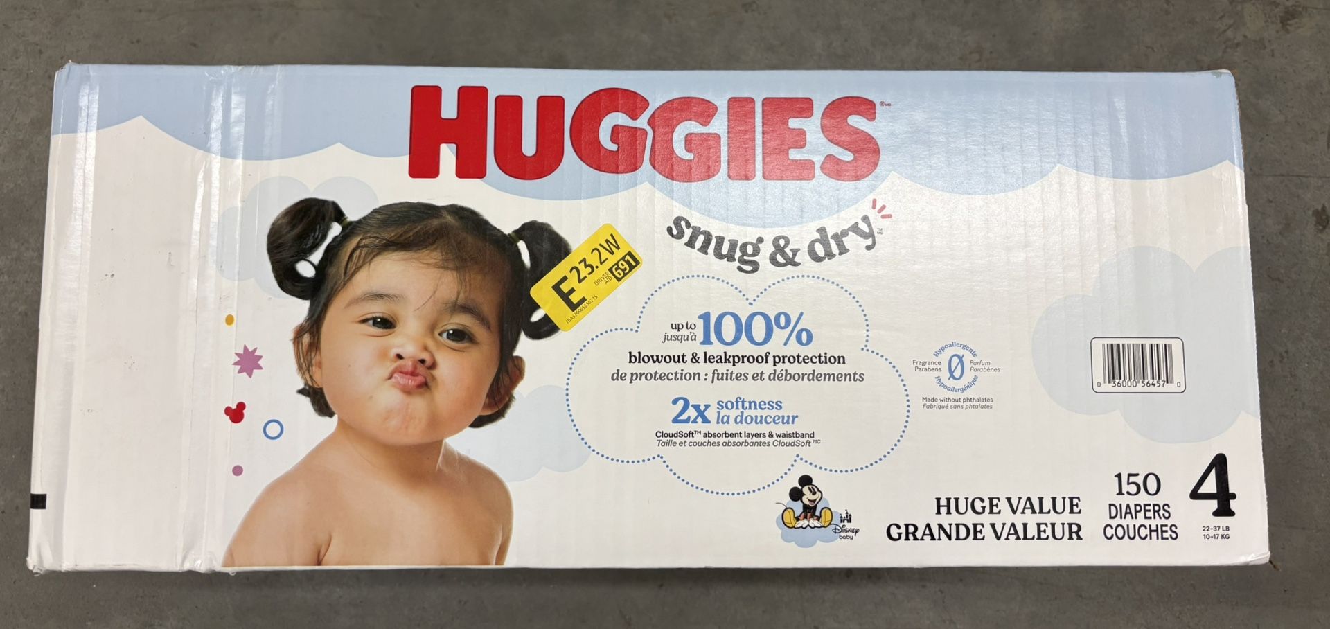 Huggies Size 4 Snug Dry -Diapers -Pañales 