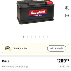 Duralast Proven Tough H8 Like Brand new from AutoZone With only 2 Months Of Usage, High Cranking Amp, Hold Charge Perfectly