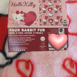 Hello Kitty Valentines Faux Fur